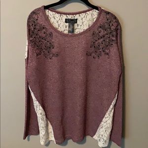 Shyanne brand lace back sweater